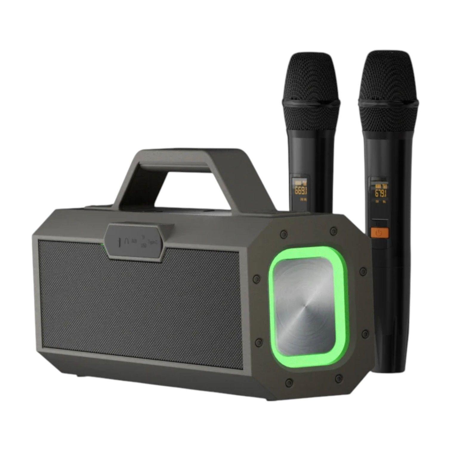 Parlante Altavoz Bluetooth 5.0 Karaoke 2Mic 150W 18000mAh IPX5 TWS SODLK S520-4