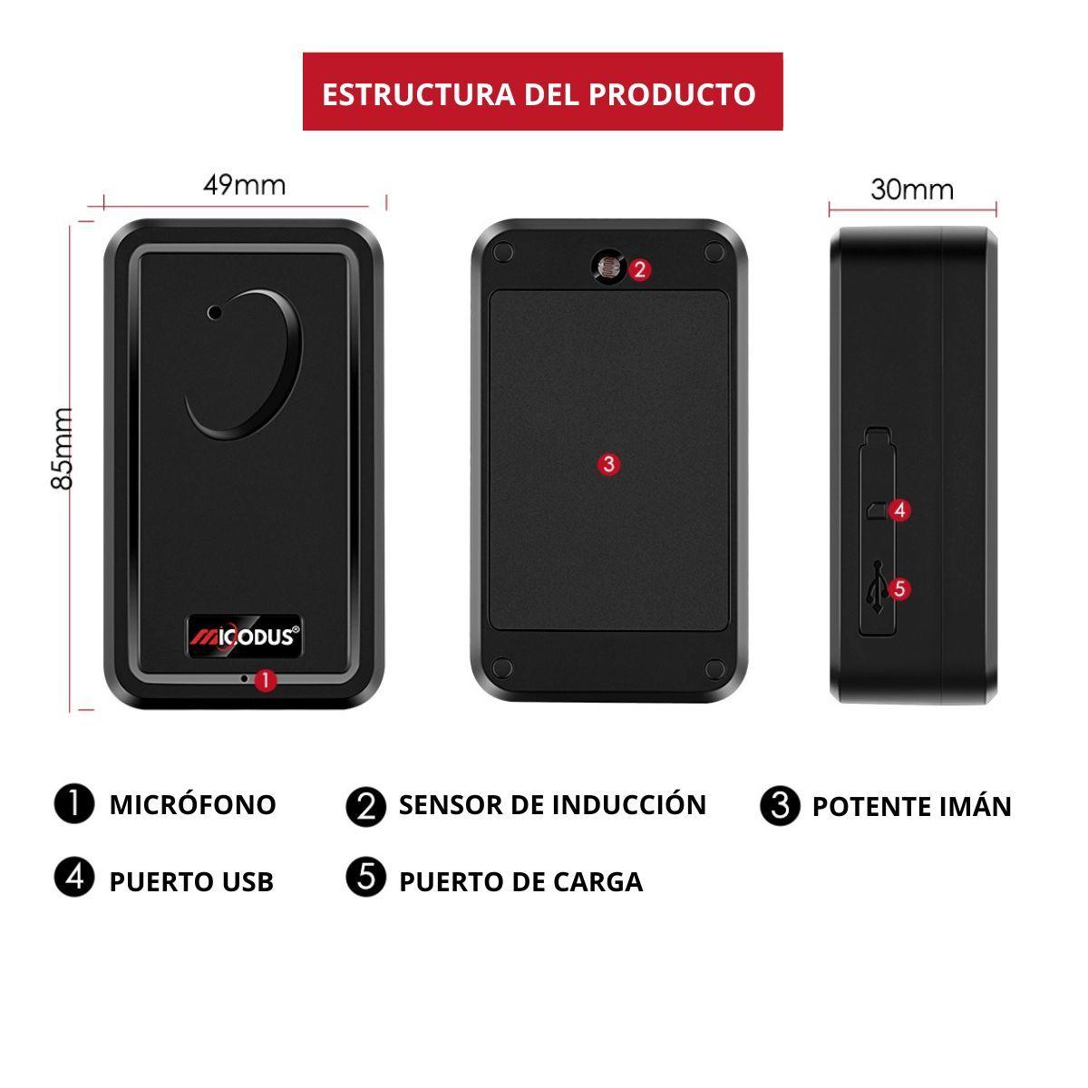 Rastreador GPS 4G ML500G 4G 5000mAh + Configuración + Sim-3