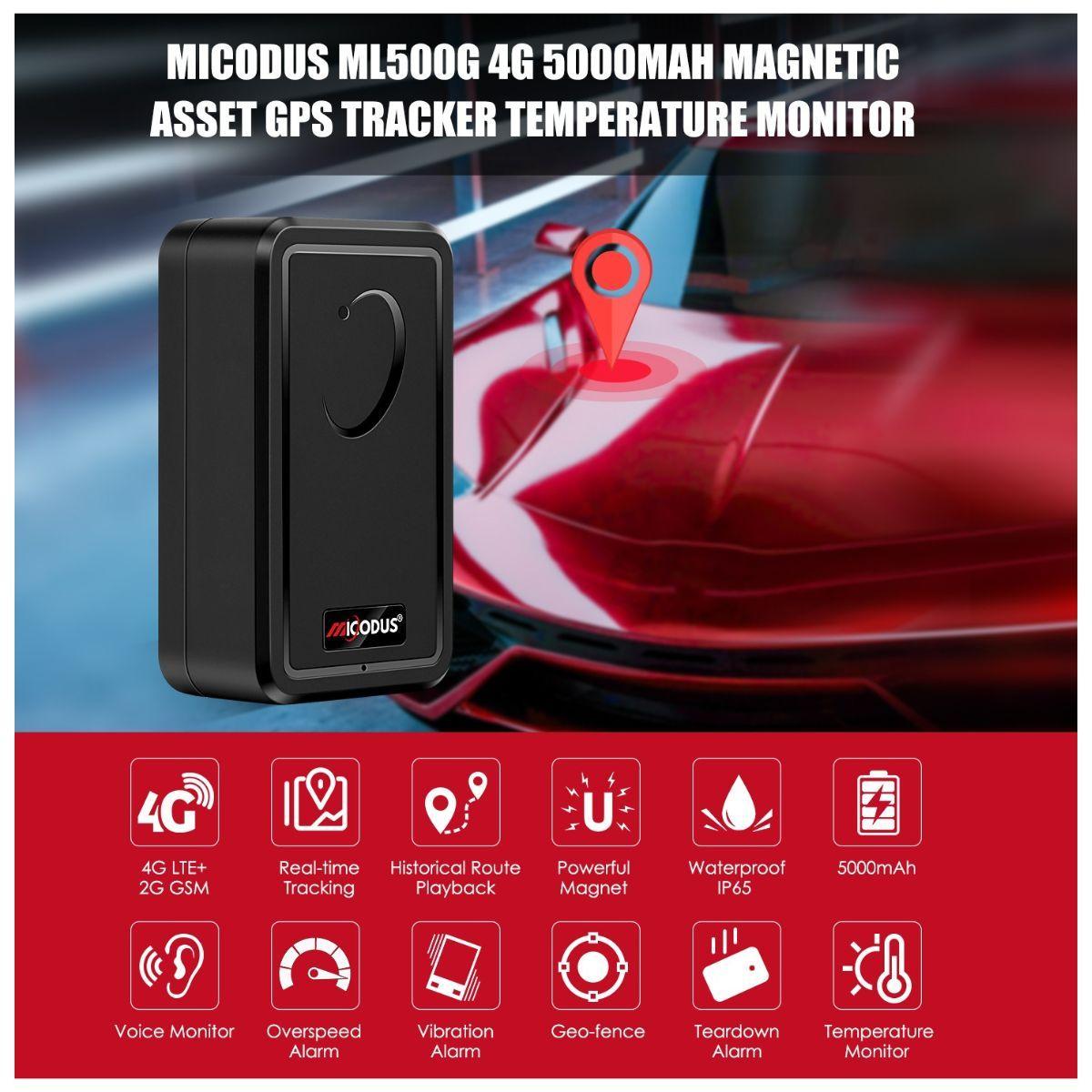 Rastreador GPS 4G ML500G 4G 5000mAh + Configuración + Sim-6