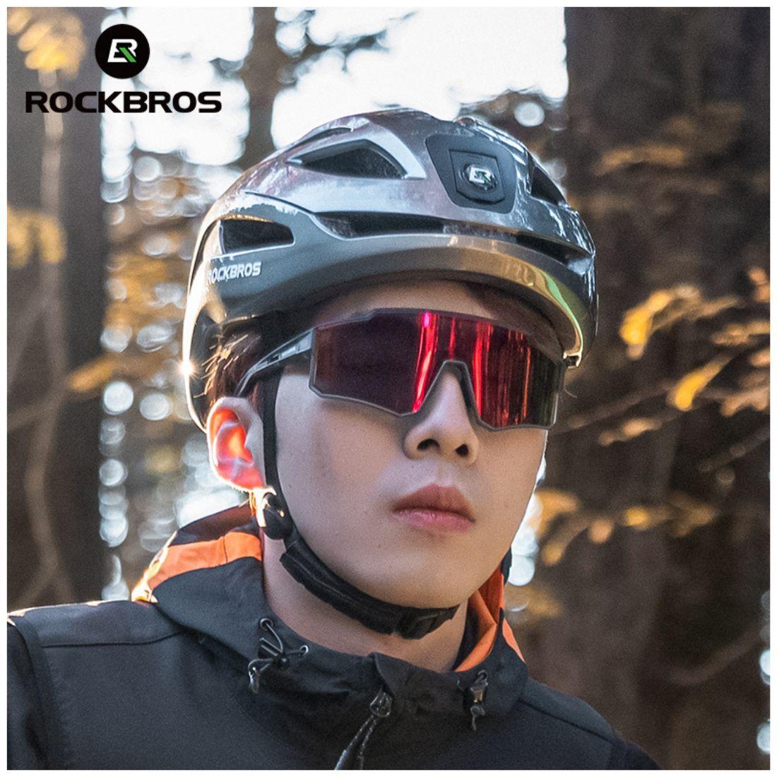 Casco de ciclismo con luces recargable Rockbros ZK-077 - plata-6