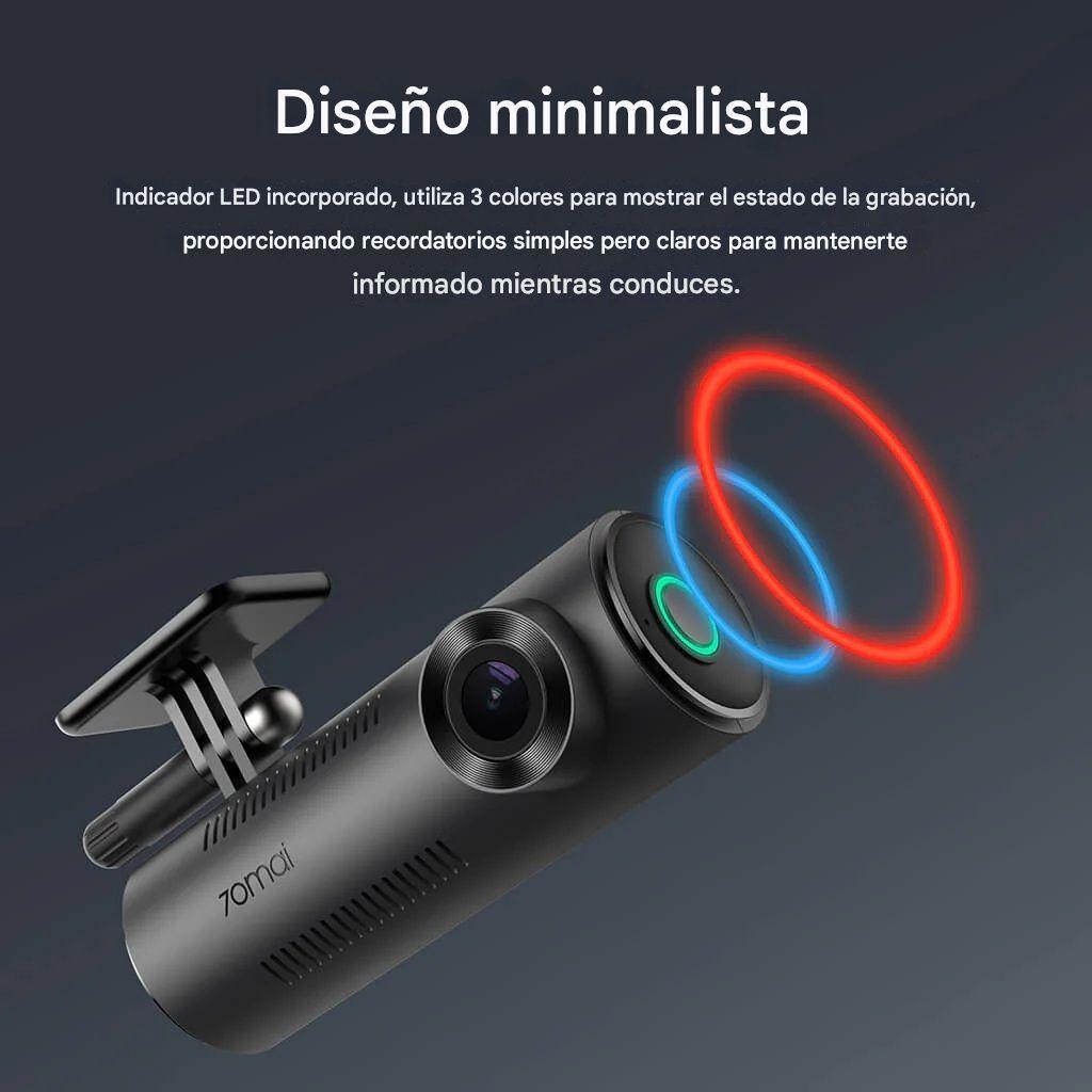 Cámara para vehículo 2K QHD 1296p Visión nocturna Voz Wifi y SensorG 70mai M310 Kit UP03-5