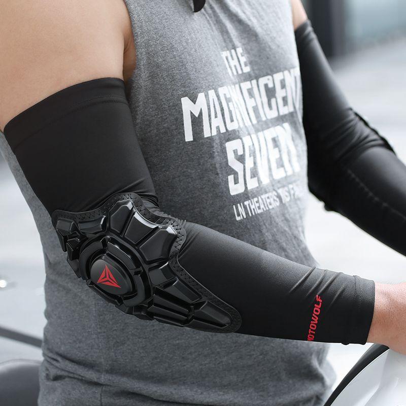 Mangas con coderas para motociclismo y deportes Motowolf 1020-4