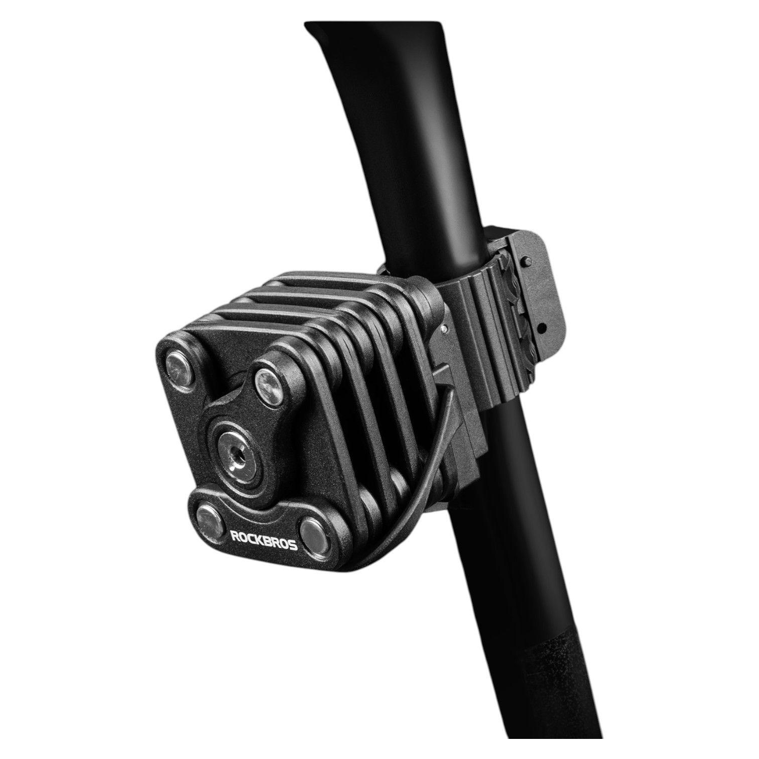 Candado Bicicleta Plegable Anti Robo Soporte 519g ROCKBROS WD795-3