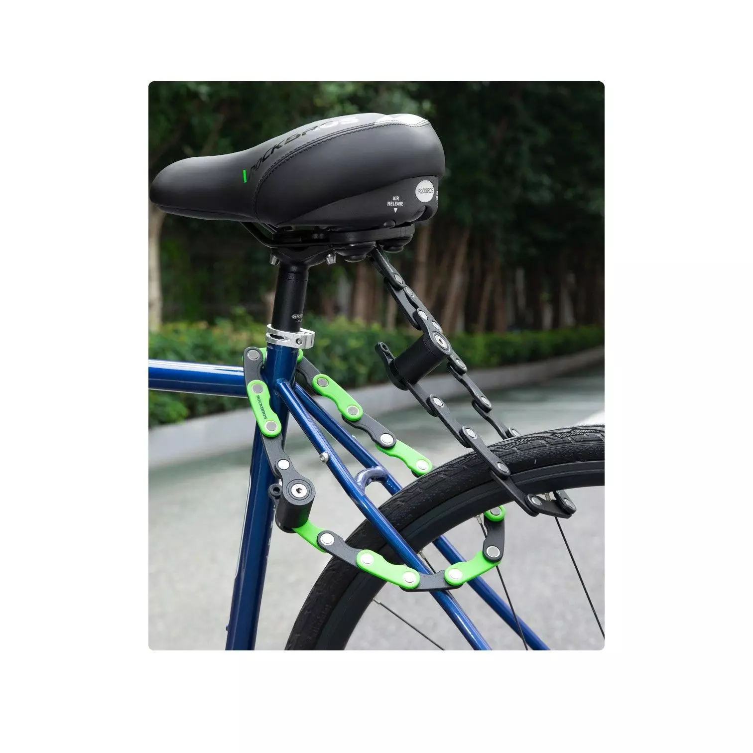 Candado Bicicleta Plegable Anti Robo Soporte 519g ROCKBROS WD795-4