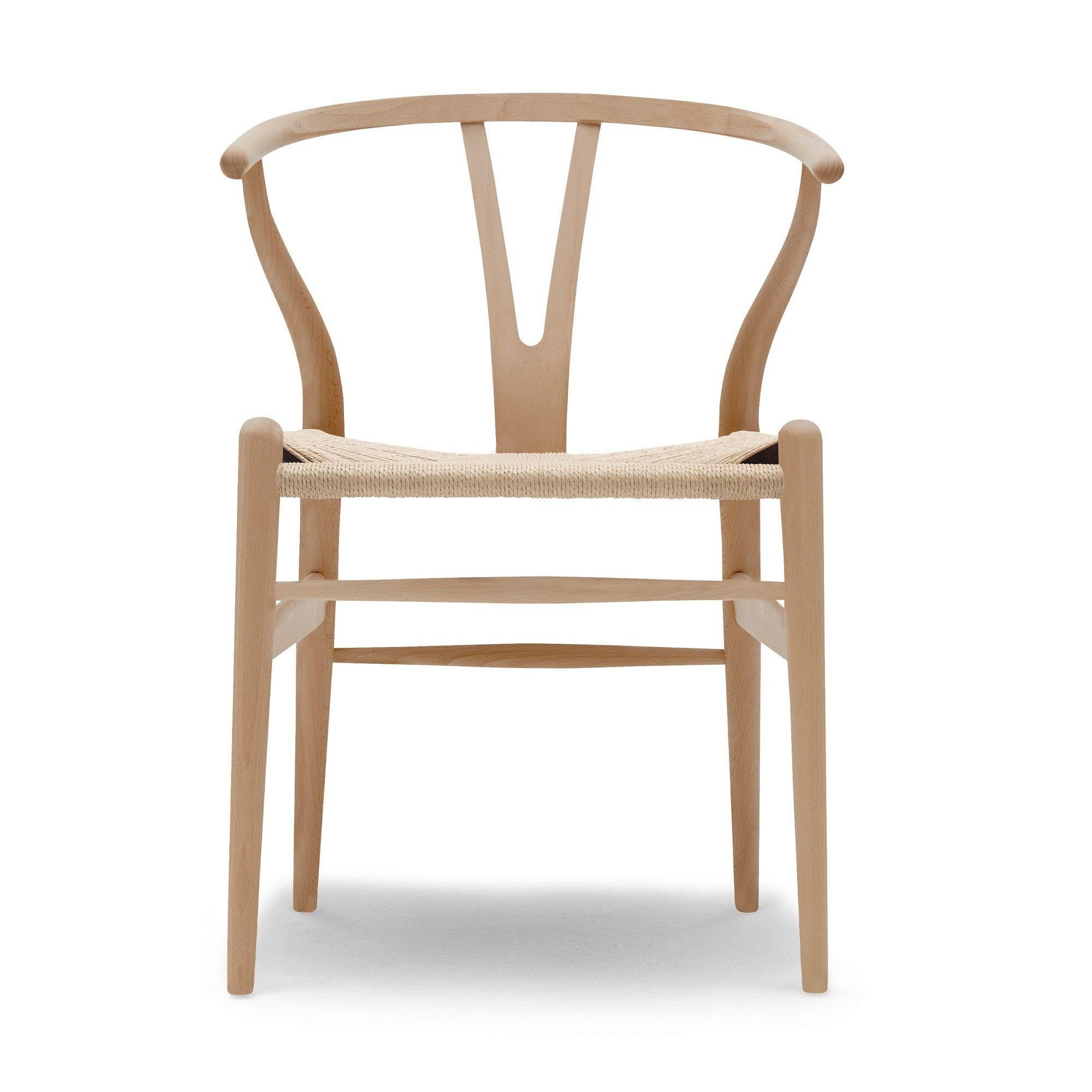 Pack 2 sillas de Madera Wishbone Asiento de cuerda LF9-01 - Natural-2