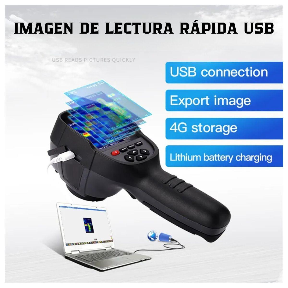 Cámara Termográfica Profesional Recargable Hti HT-18+256X192-2