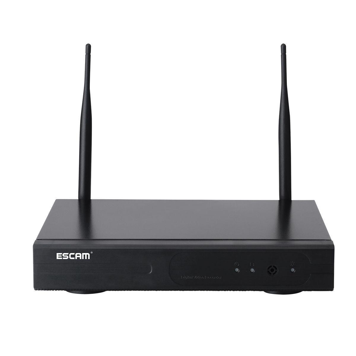 Kit NVR 4 Cámaras de seguridad IP Wifi 1296P Escam WNK404 3MP-3