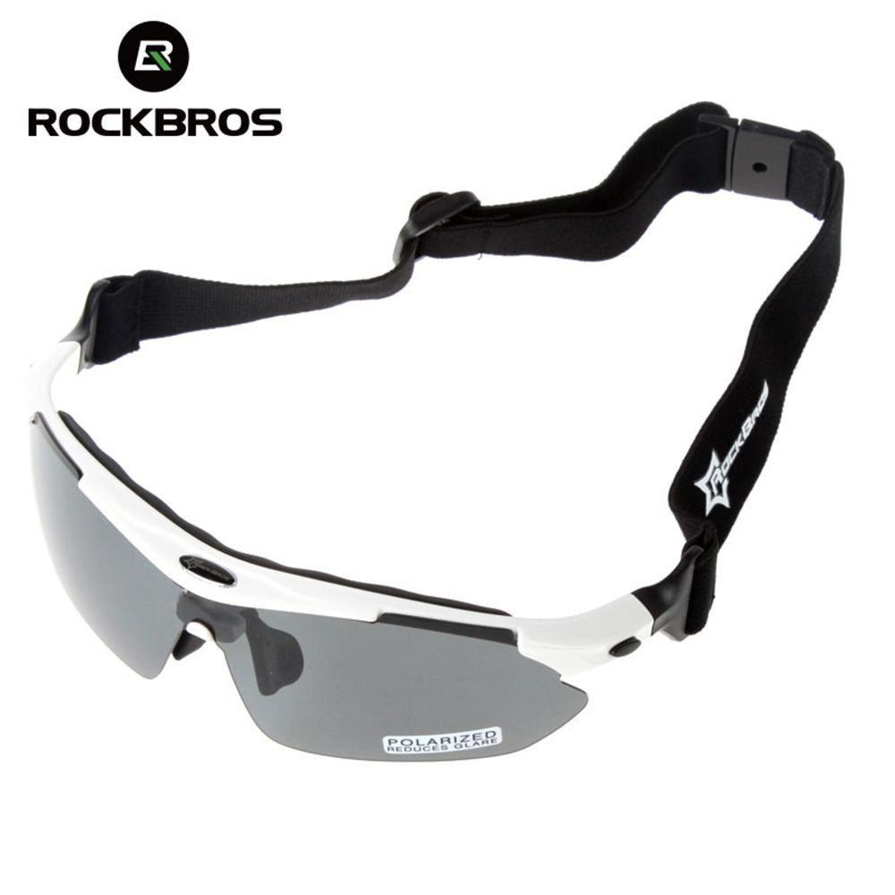 Lentes Rockbros Polarizado Ciclismo 5 Micas 12 Piezas Uv400 - Blanco-3