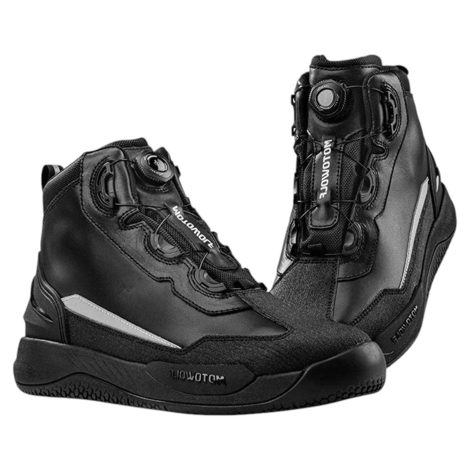 Zapatos Impermeables De Cuero Para Motociclismo Motowolf SH1-2