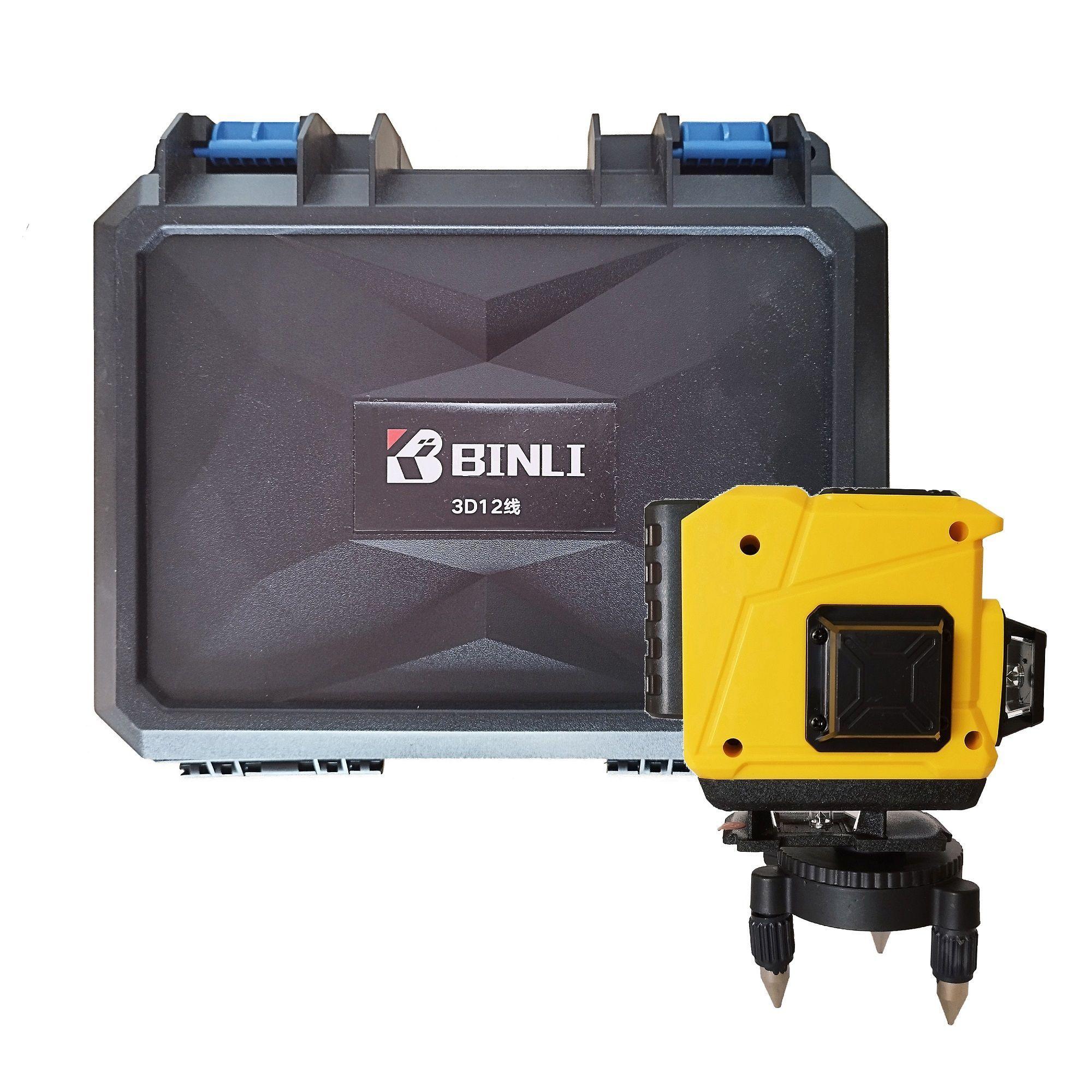 Nivel Laser 12 líneas Autonivelante 360 Horizontal y vertical Binli BL12-0