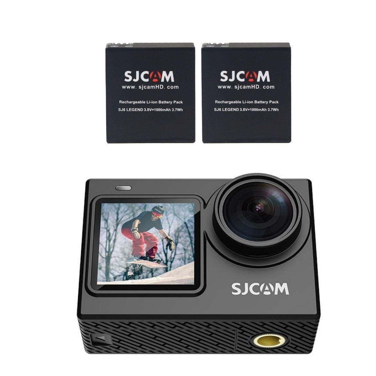 Pack Cámara Deportiva SJCAM SJ6 PRO 24MP 4K 60 FPS Doble Pantalla Estabilizador más 2 Baterías-2