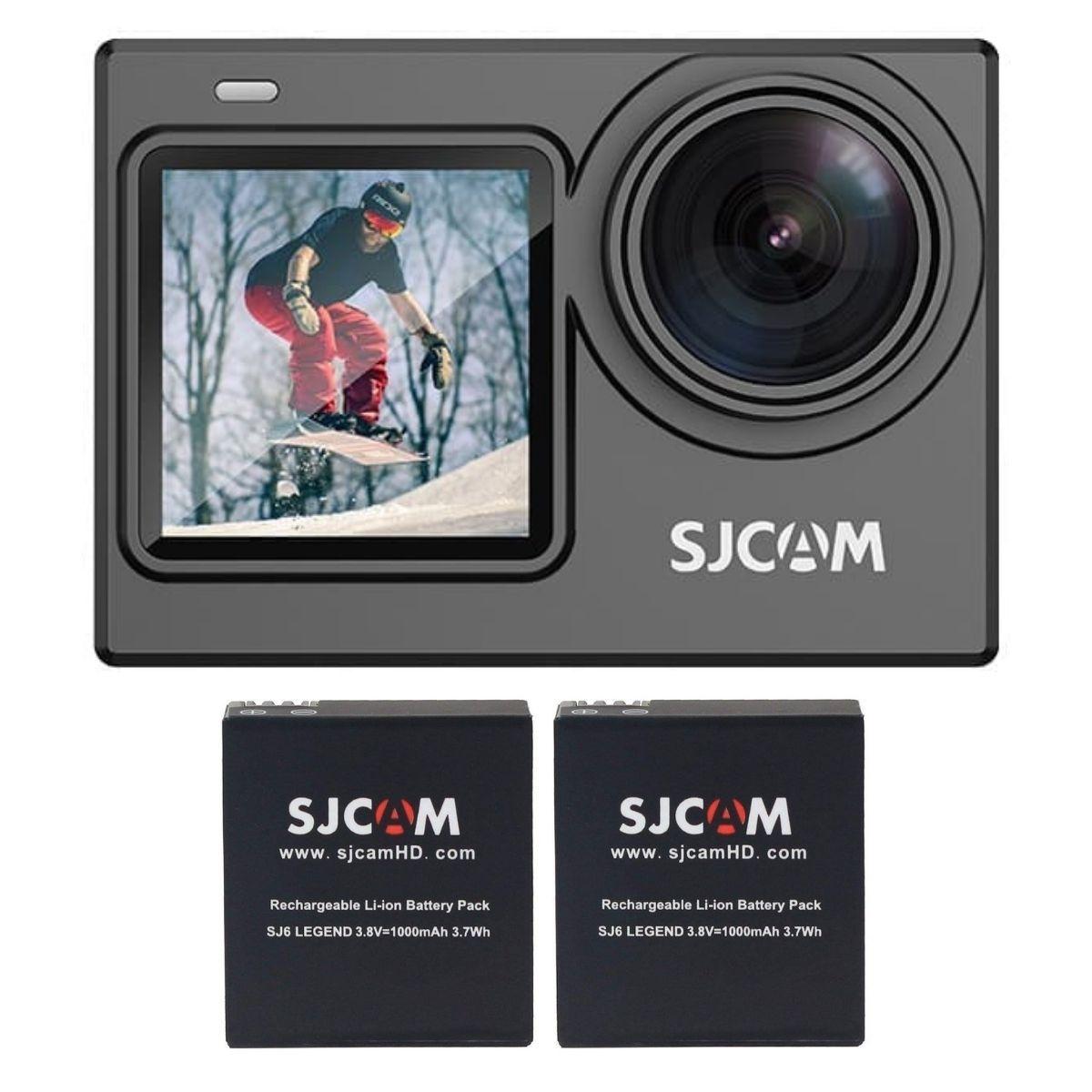 Pack Cámara Deportiva SJCAM SJ6 PRO 24MP 4K 60 FPS Doble Pantalla Estabilizador más 2 Baterías-5