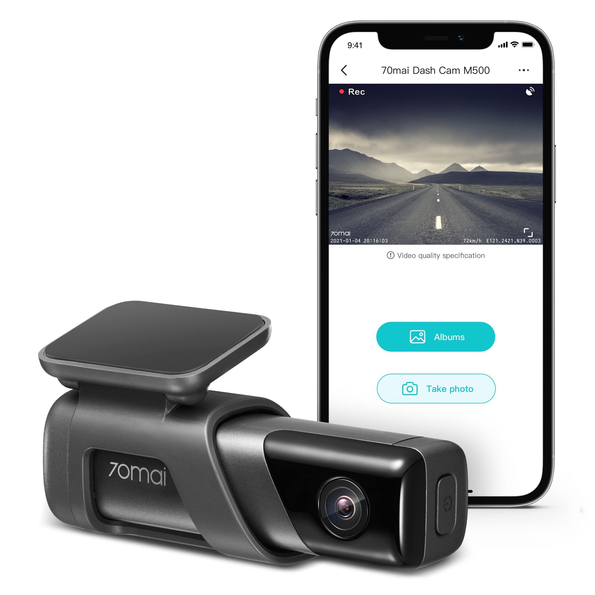 Cámara DVR Auto Dash Smart 1944P HDR GPS 70mai M500 128GB-4