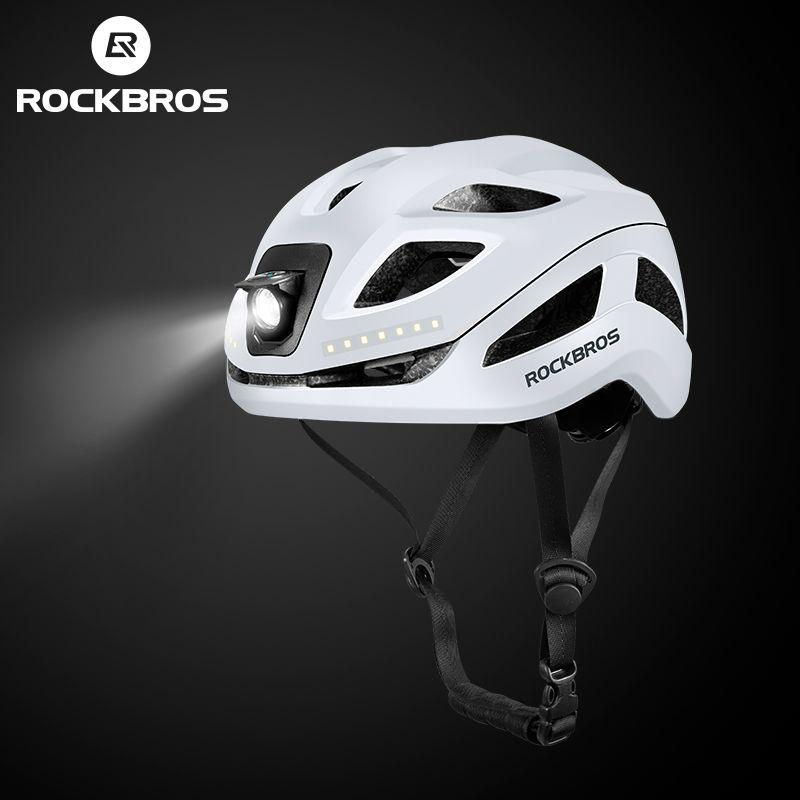 Casco de ciclismo con luces recargable Rockbros ZK-077-3