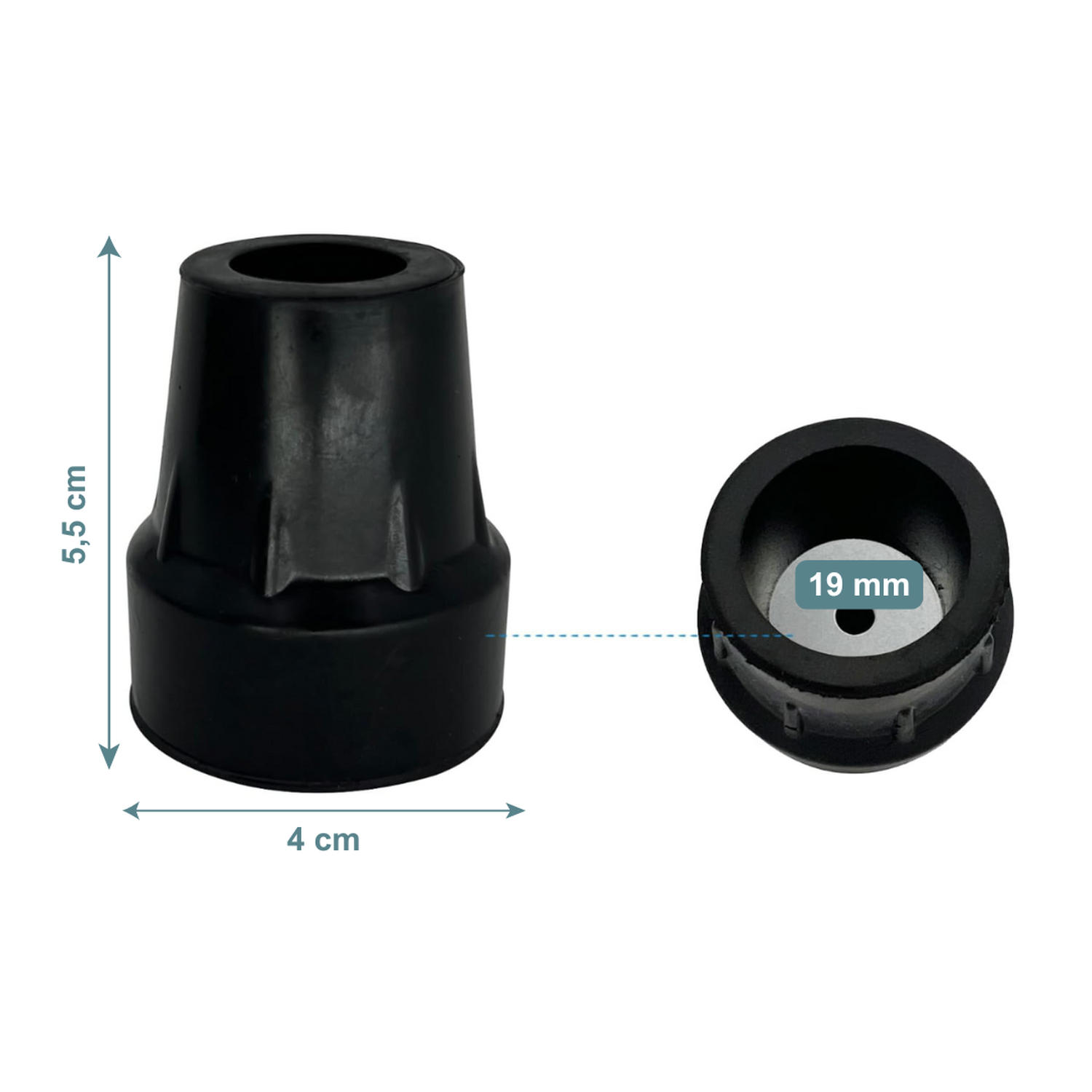 Regatón para Bastón Canadiense 19 mm-3