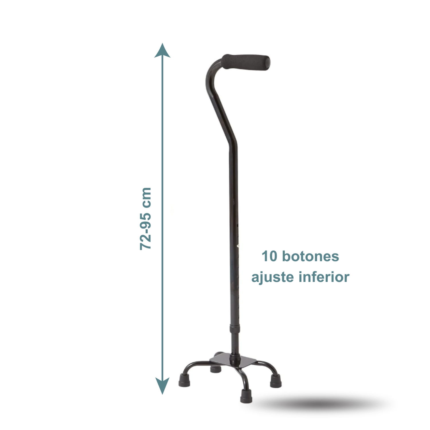 Bastón de apoyo cuatro patas-3