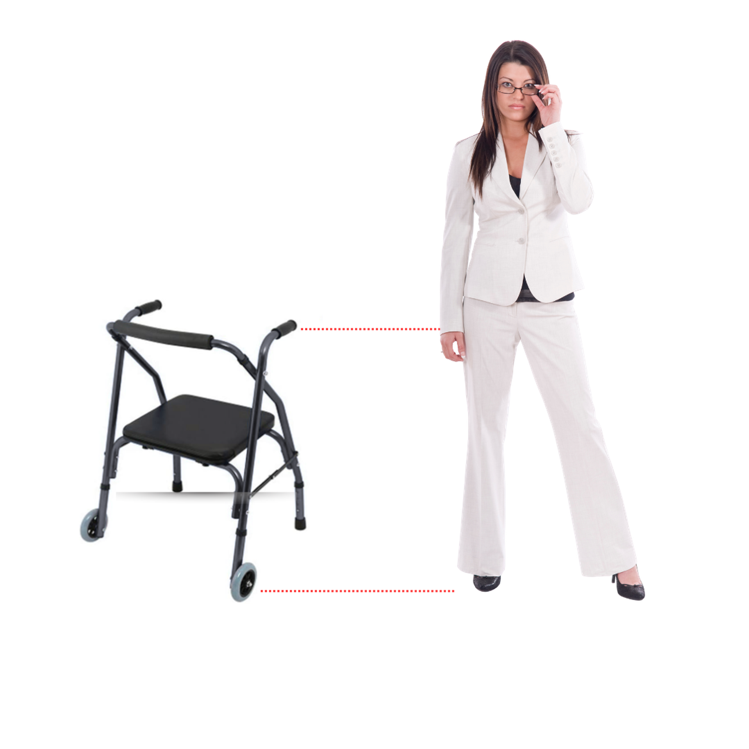 Andador, Burrito con Asiento Y 2 Ruedas plegable-5