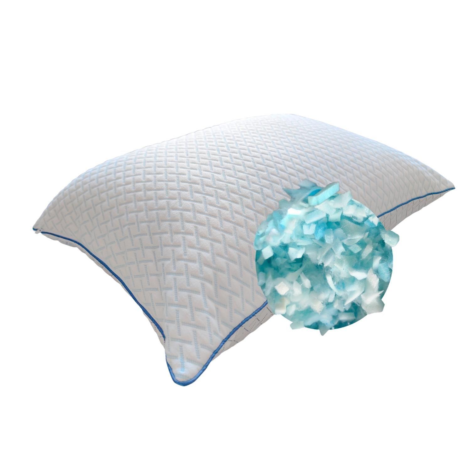 Almohada con copos de gel fresco Theraflox TM120-4