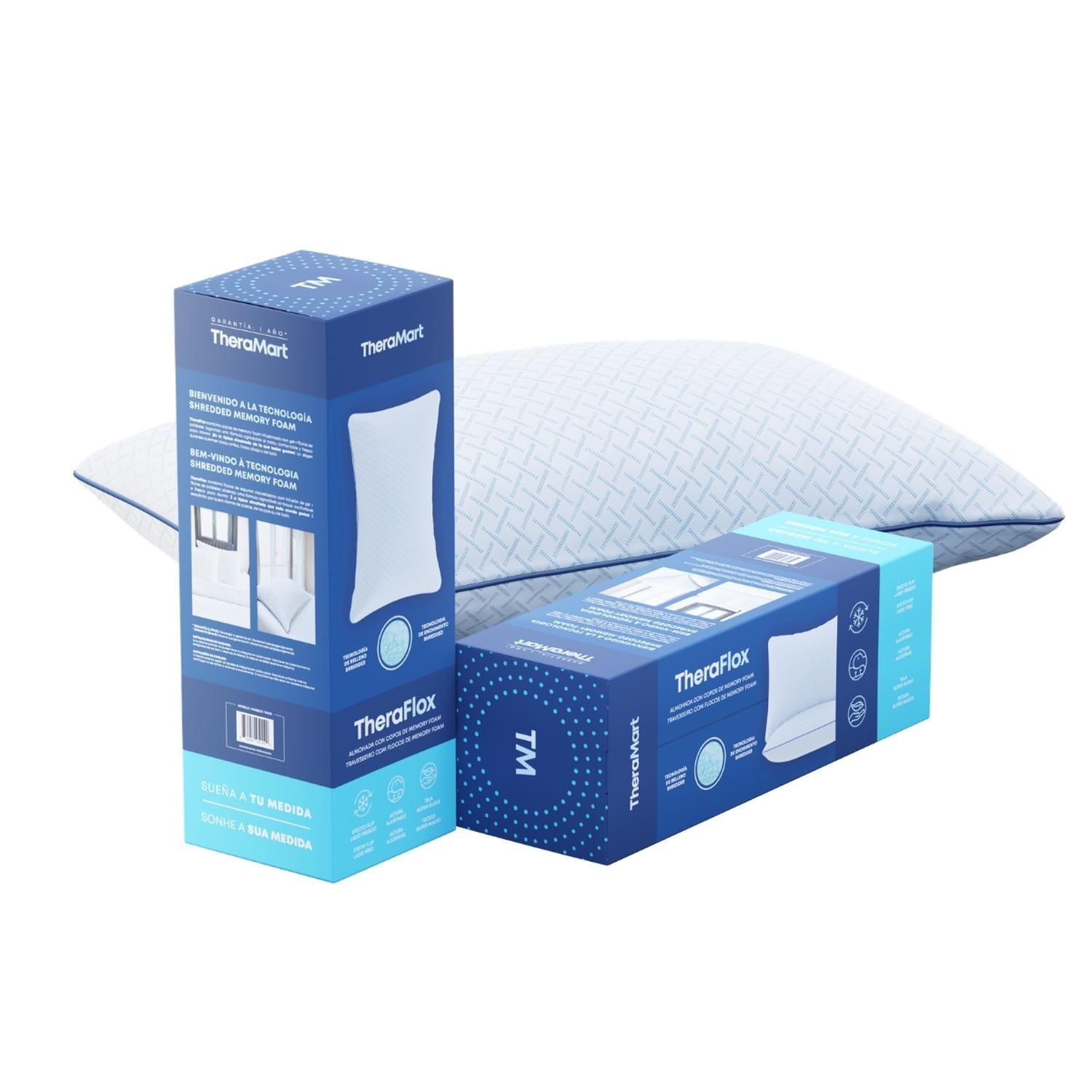 Almohada con copos de gel fresco Theraflox TM120-5