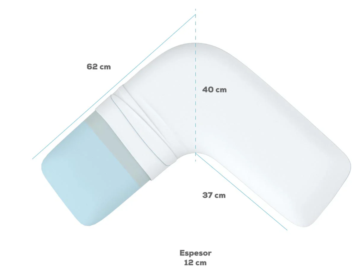 Almohada De Cama En Forma De L TheraBalance-3