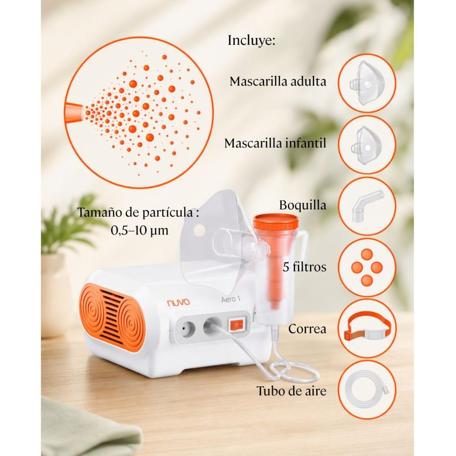Nebulizador portátil  Compresor Aero 1-7