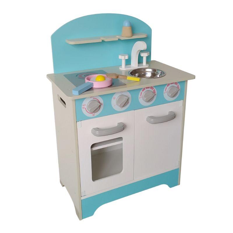 Cocina De Madera Gamepower Celeste Con Accesorios-0