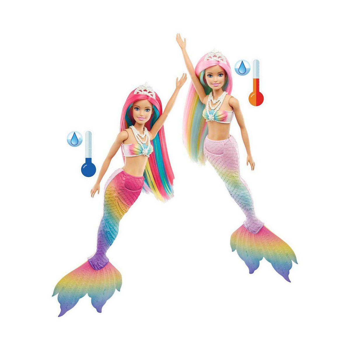Barbie Dreamtopia Sirena Arcoíris Mágico Mattel-2