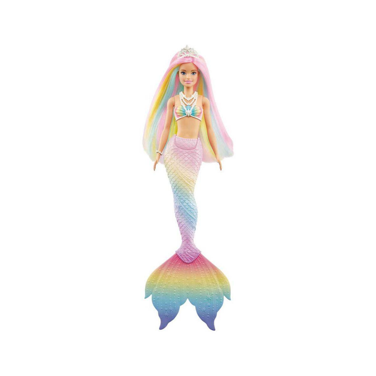 Barbie Dreamtopia Sirena Arcoíris Mágico Mattel-4