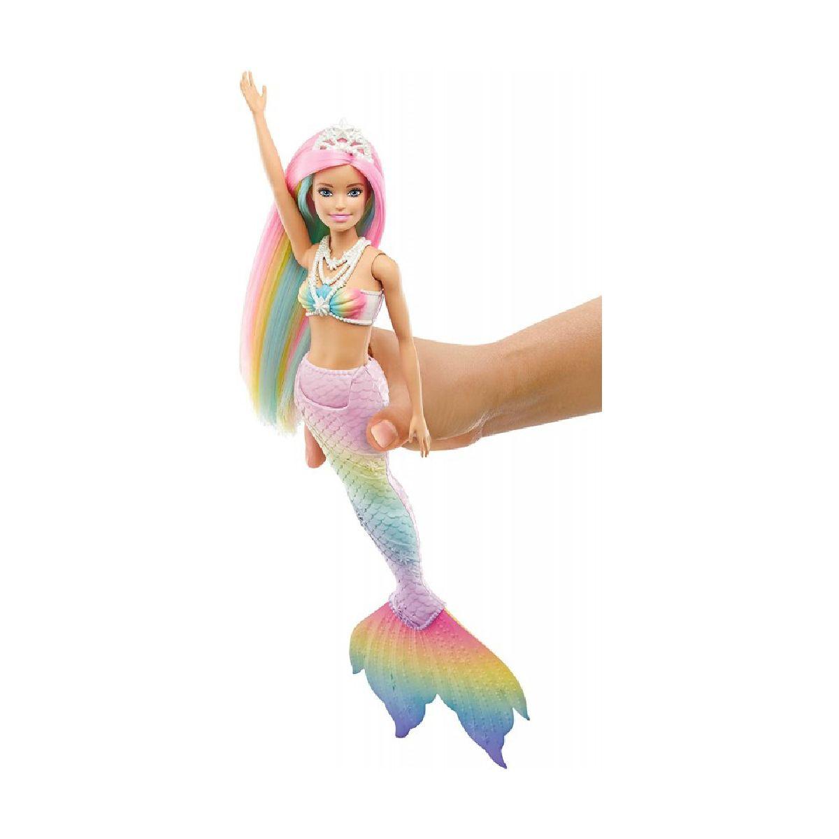 Barbie Dreamtopia Sirena Arcoíris Mágico Mattel-6