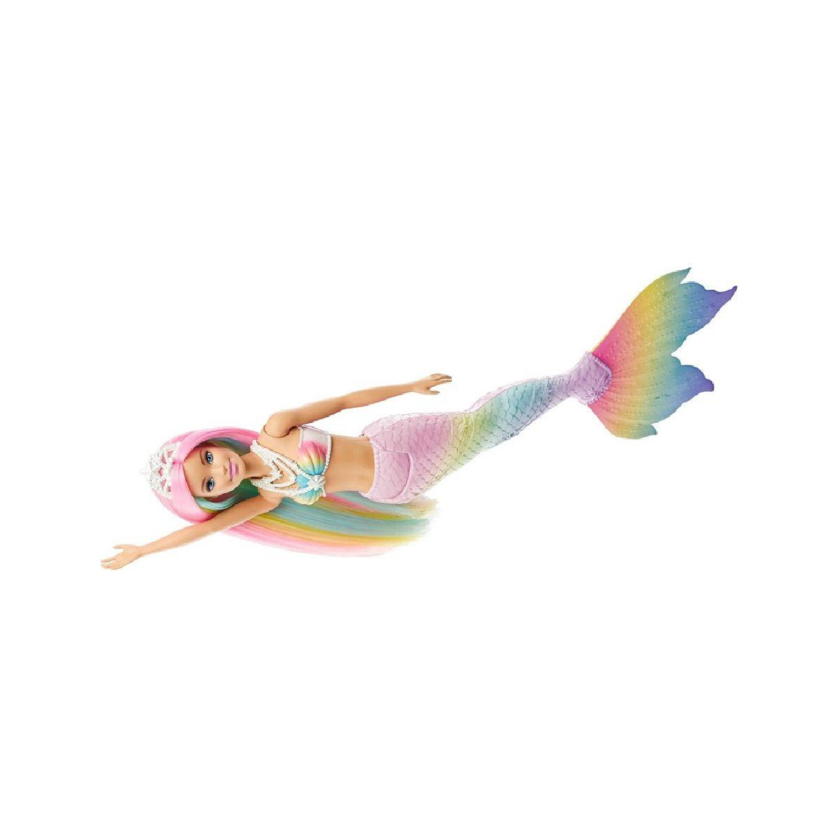 Barbie Dreamtopia Sirena Arcoíris Mágico Mattel-7