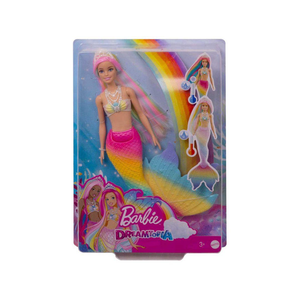 Barbie Dreamtopia Sirena Arcoíris Mágico Mattel-8