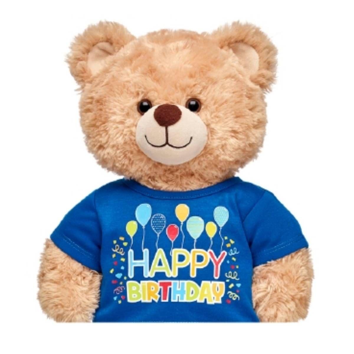 Polera Cumpleaños Azul Build A Bear-2
