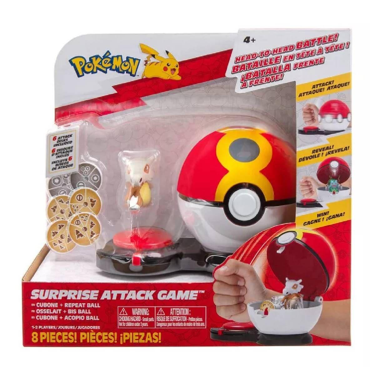Juego Pokemon Ataque Sorpresa Single Pokebola - Cubone + Rep-4