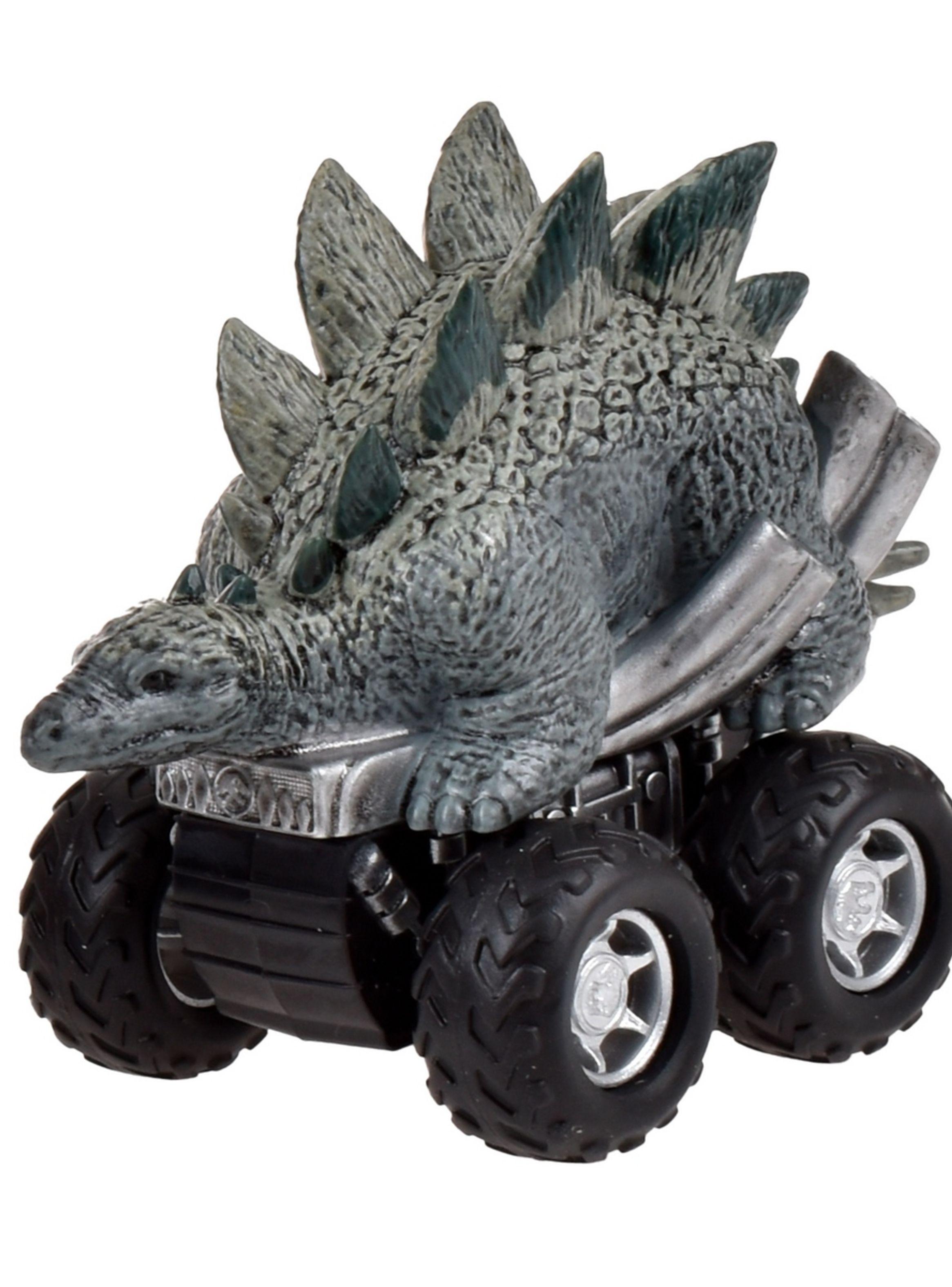 Vehículo Pullback Jurassic World Stegosaurus figuras-0