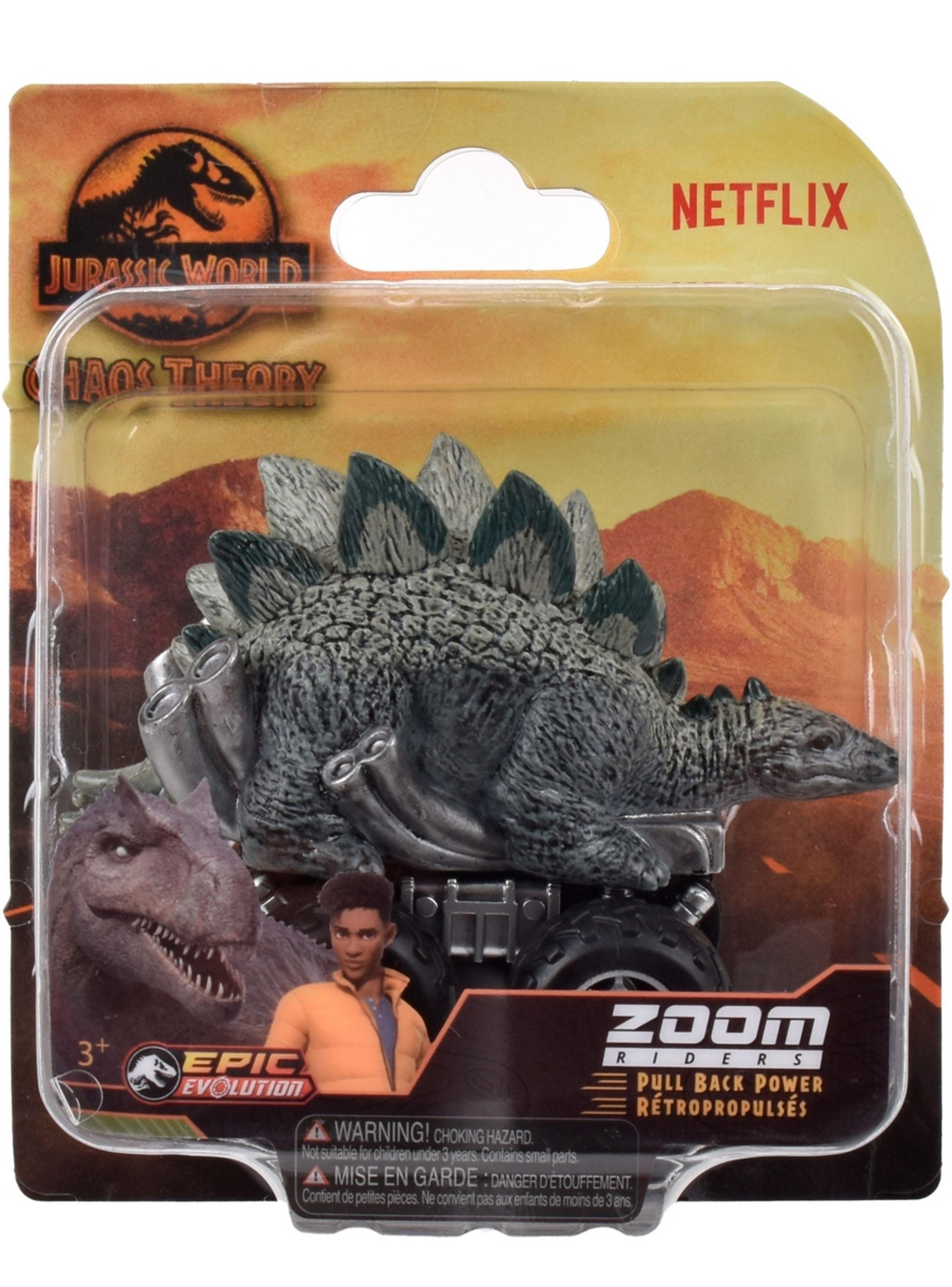Vehículo Pullback Jurassic World Stegosaurus figuras-2