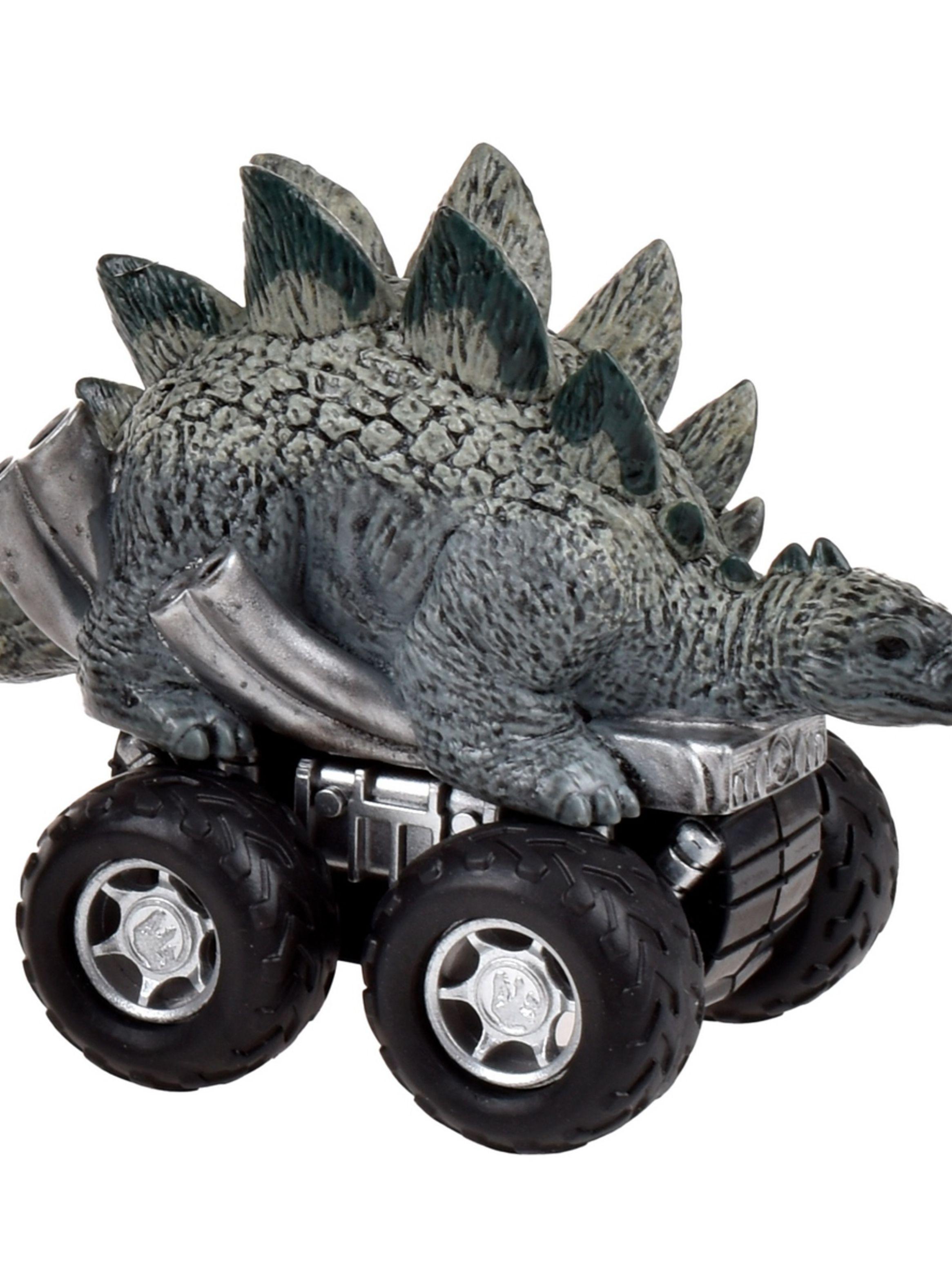 Vehículo Pullback Jurassic World Stegosaurus figuras-5