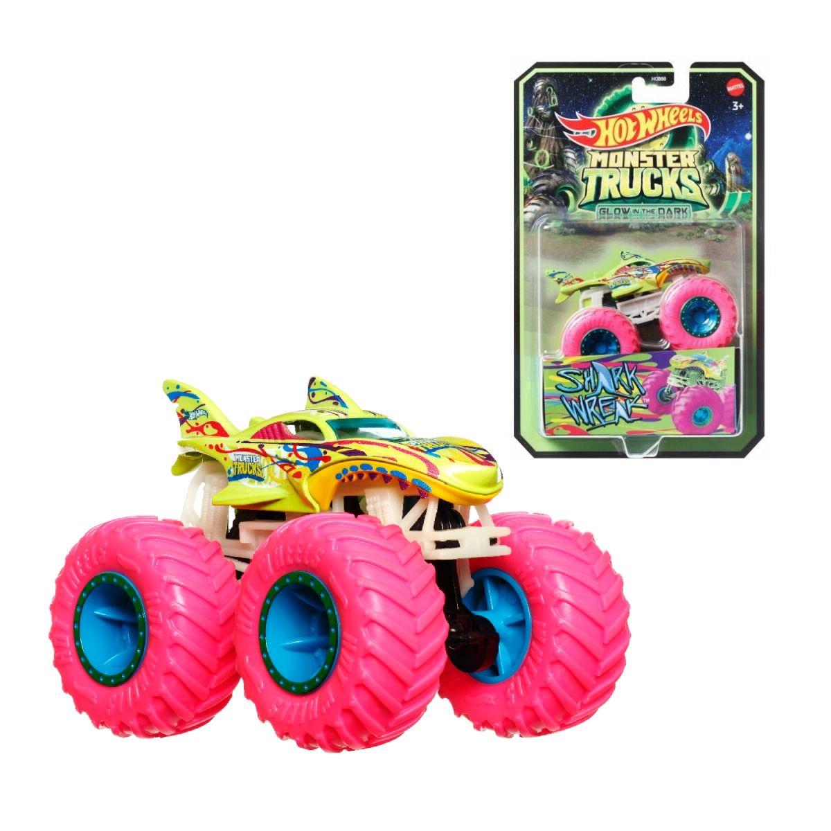 Hot Wheels Monster Trucks Glow 1:64 - Shark Wreak-0