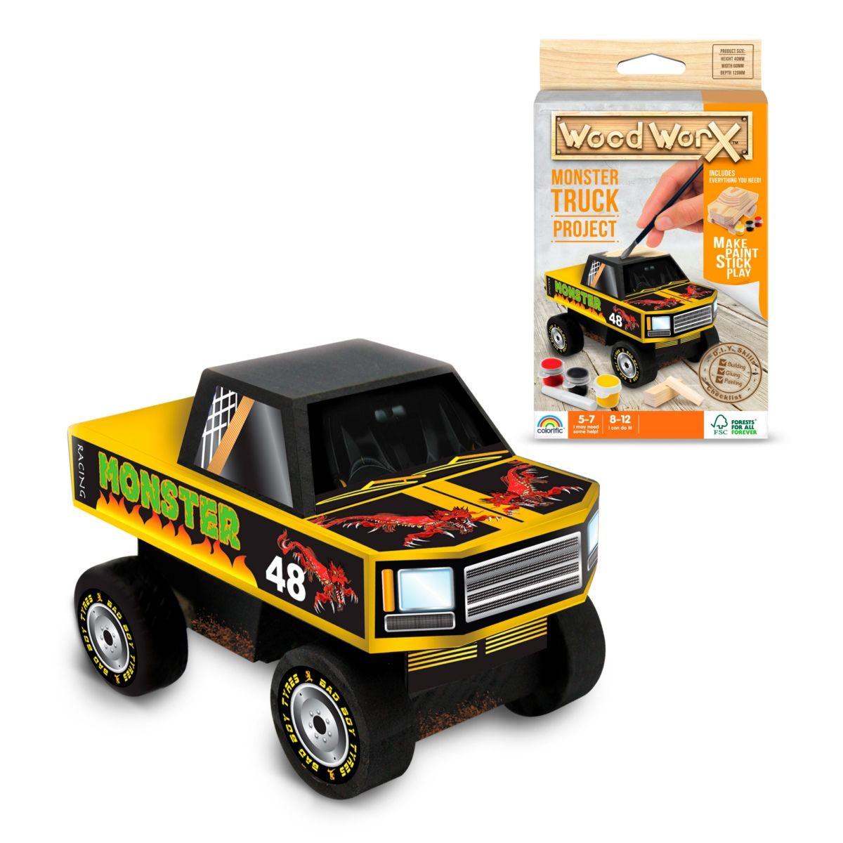 Kit Proyecto Madera Mini Vehiculo Wood Worx - Camioneta-0