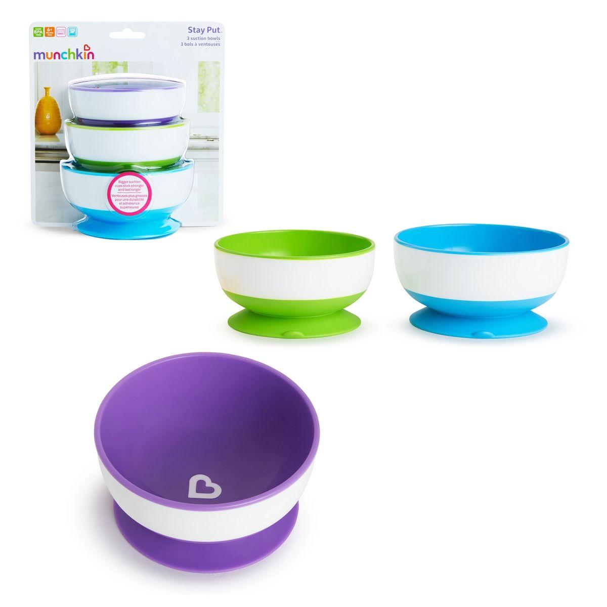 Set De 3 Bowls Con Antideslizante Munchkin-0