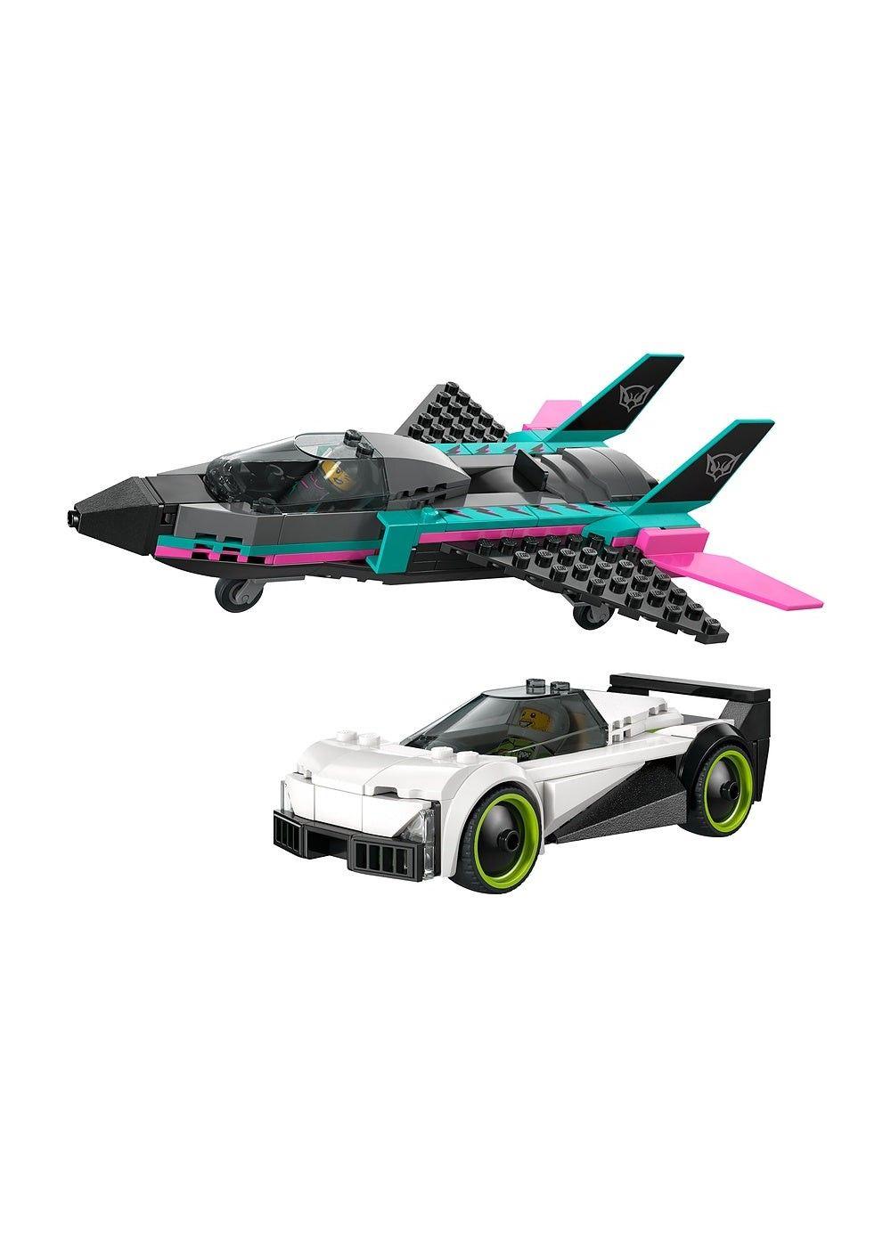 AVION JET VS AUTO LEGO CITY-2