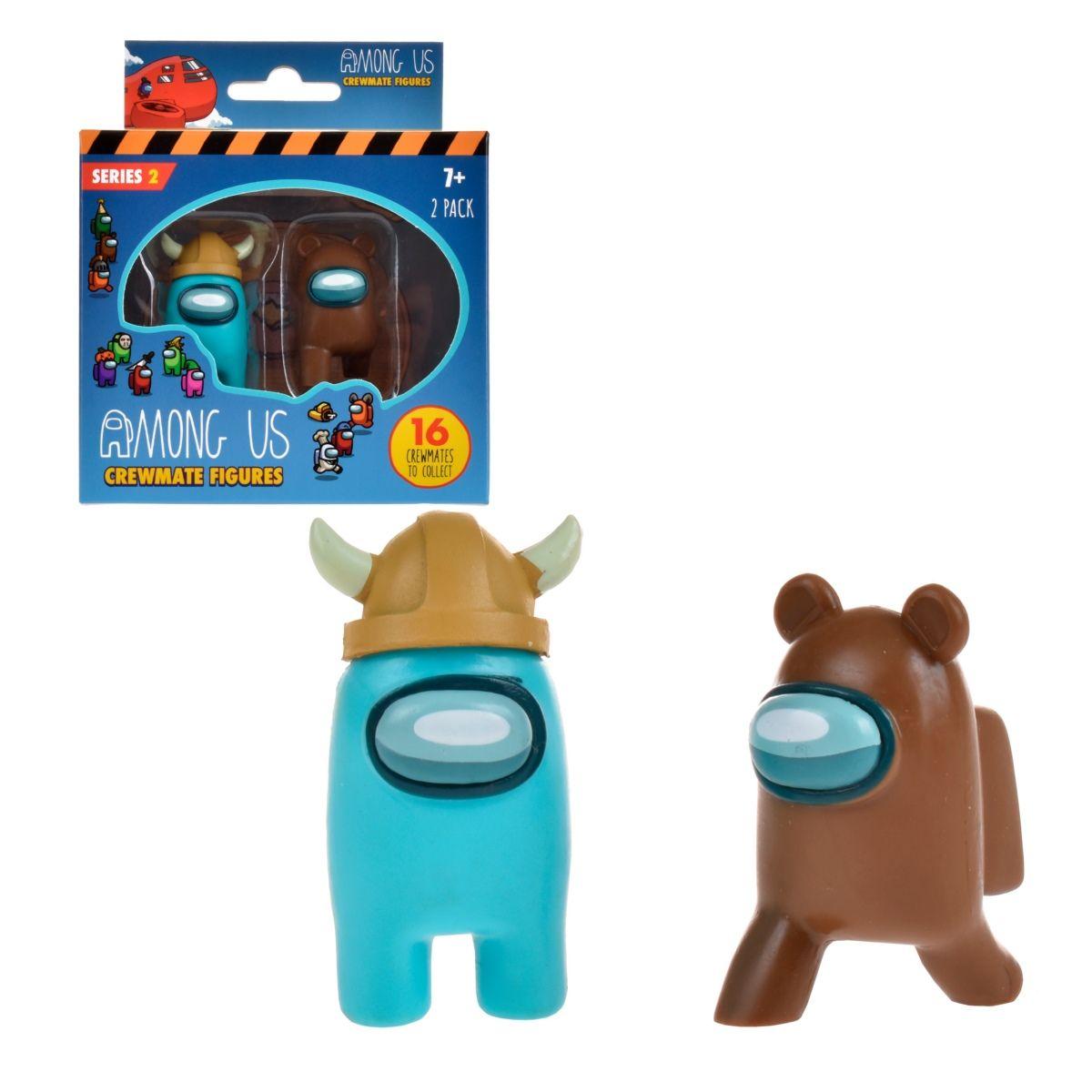 PACK 2 FIGURAS DE 5 CMS AMONG US - CELESTE GORRO VIKINGO-0