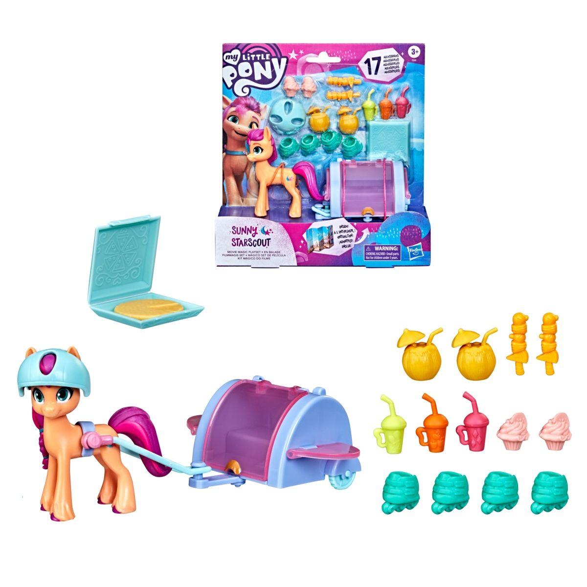 My Little Pony Movie Core Pony Playset 3  Cabello Moldeado-0