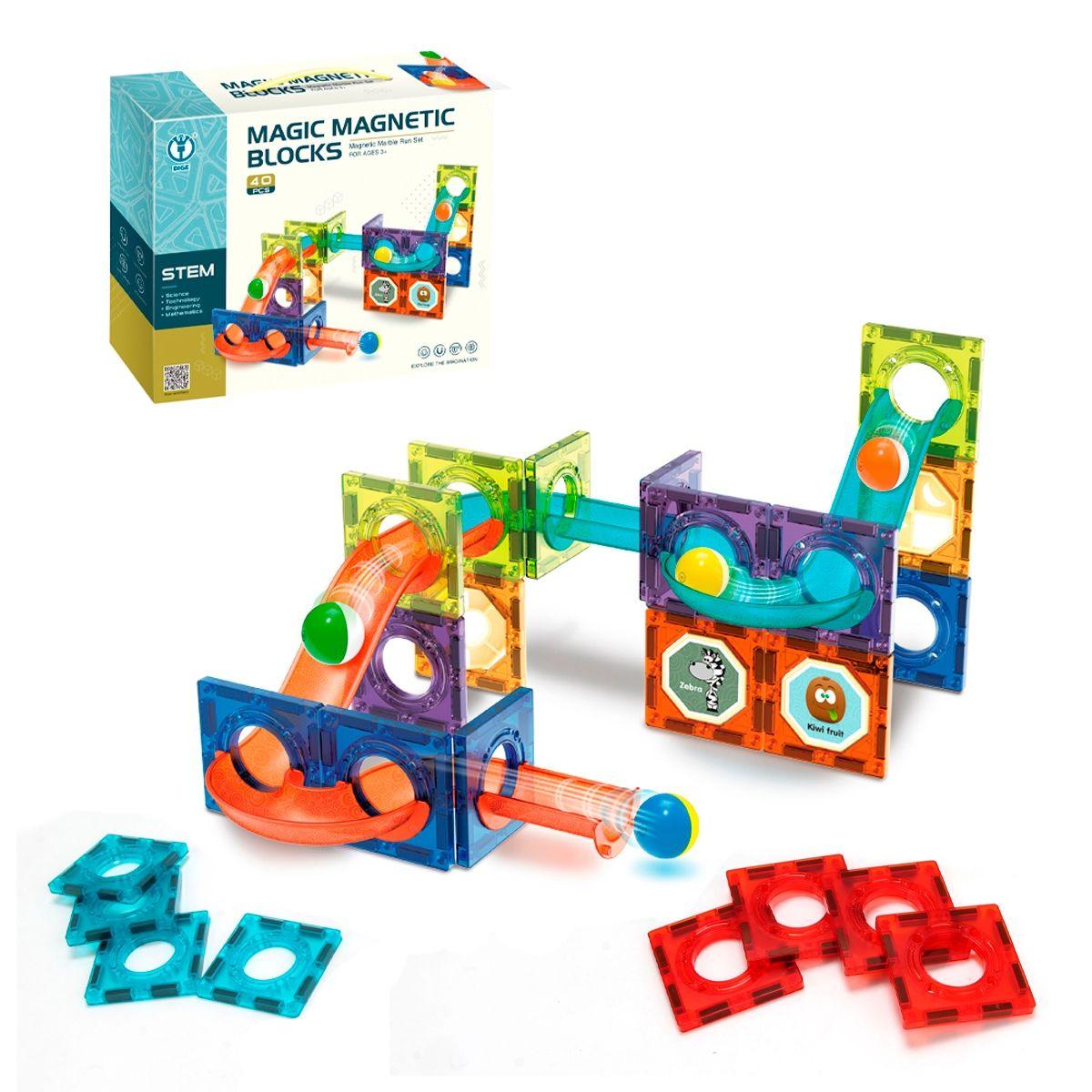 Bloques Magneticos De 40 Piezas-0