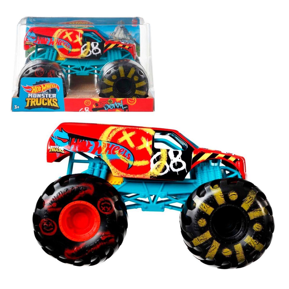 HOT WHEELS MONSTER TRUCKS ESCALA 1:24 - DEMO DERBY-0