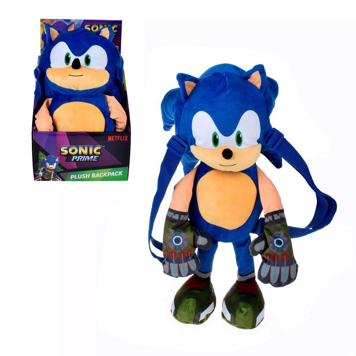 PELUCHE MOCHILA SONIC DE 30 CMS - SONIC-0