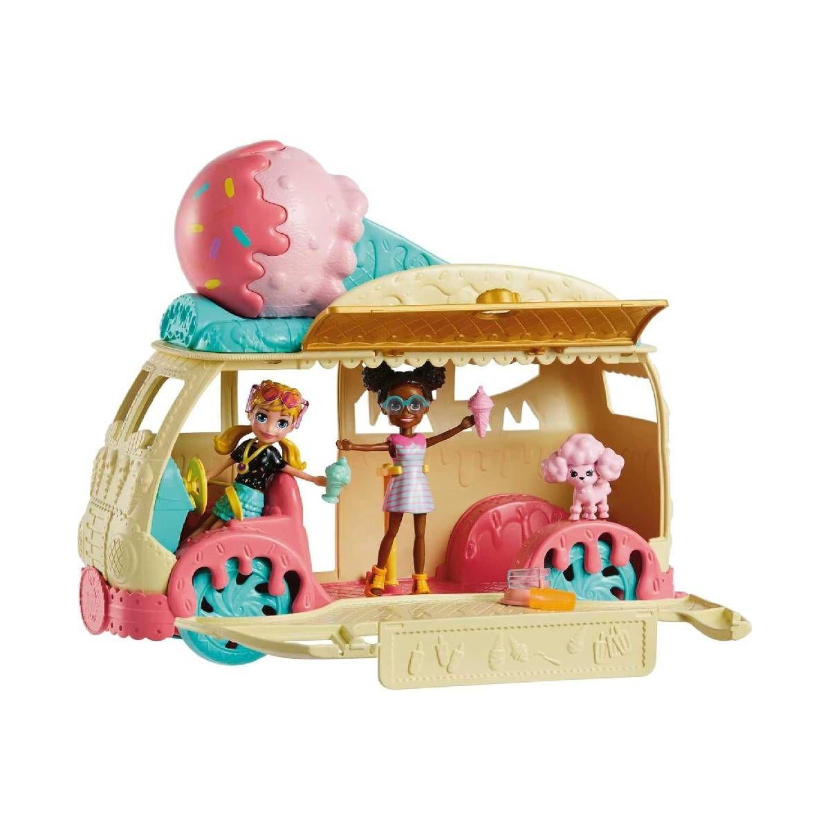 Polly Pocket Set De Juego Foodtruck De Helados-2