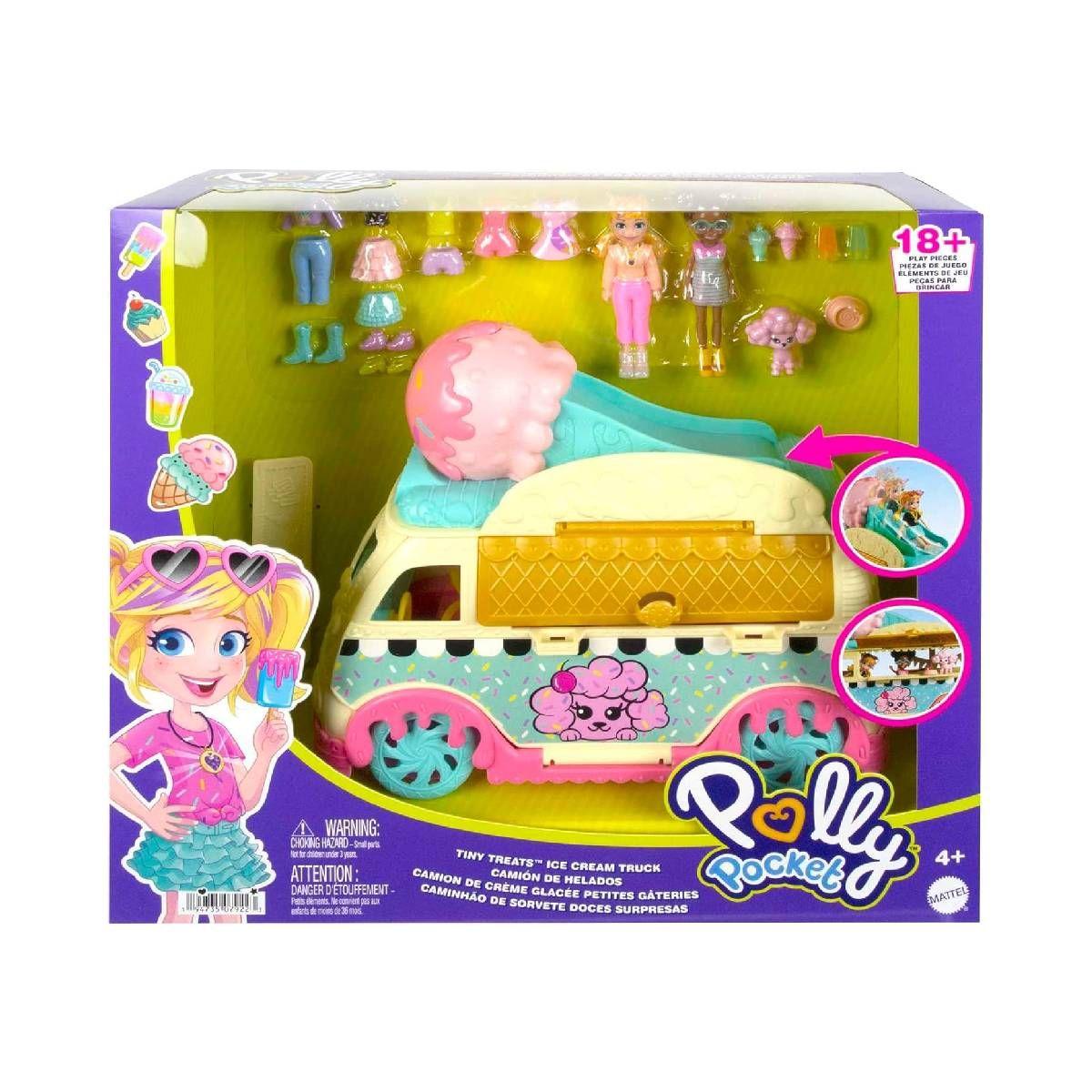 Polly Pocket Set De Juego Foodtruck De Helados-5
