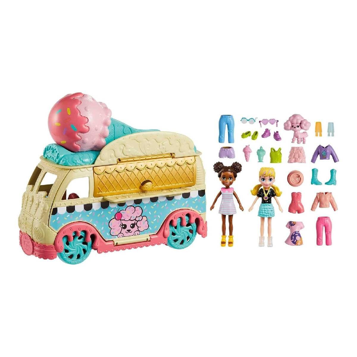 Polly Pocket Set De Juego Foodtruck De Helados-6
