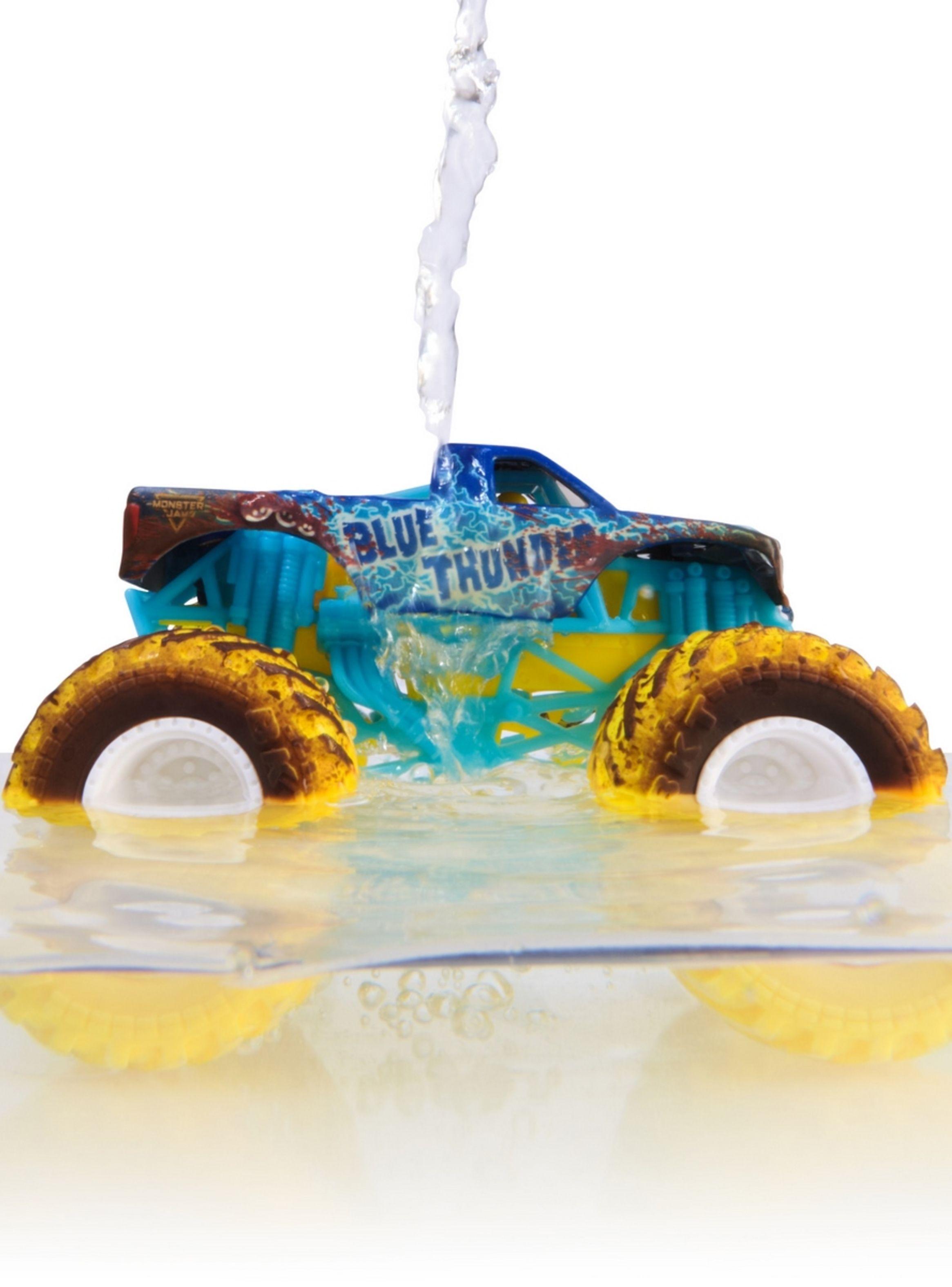 Vehículo MONSTER JAM 1:64 Blue Thunder cambia color-2