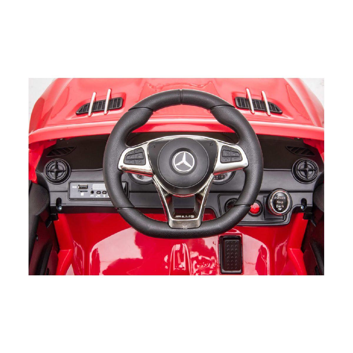 Auto A Batería Mercedes Benz De 1 Motor Con Control Remoto-7